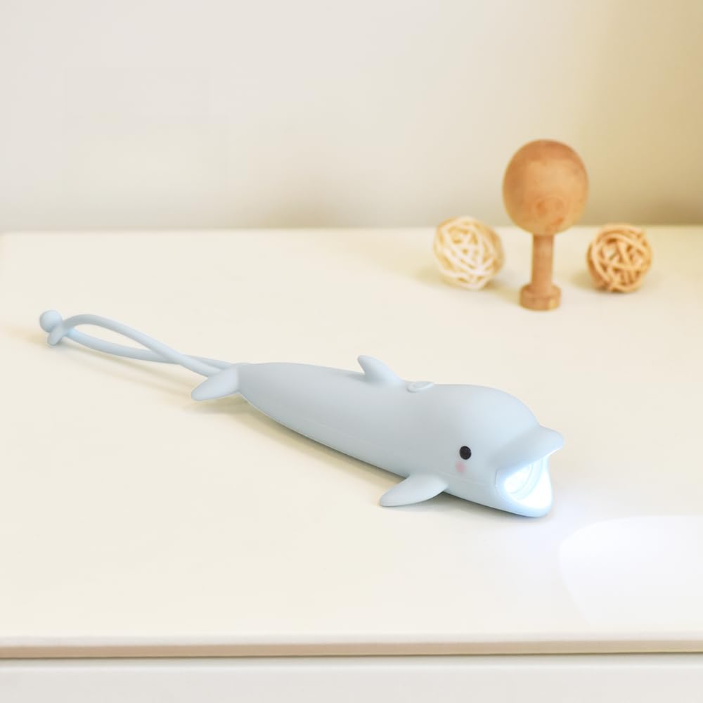 Amazon.co.jp: YZYOE 充電可能なイルカLED懐中電灯、かわいい動物の形